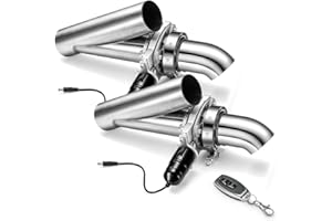 SPELAB 2.25 Inch Dual Electric Exhaust Cutout Valve Remote Switch