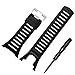 Betterconn Luxury Black Rubber Replacement Watch Band Strap Wristbands for SUUNTO Ambit 3 Peak/Ambit 2/Ambit 12R 2S Series