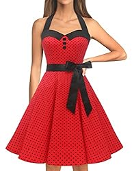 Dressystar Vintage Polka Dot Retro Cocktail Prom