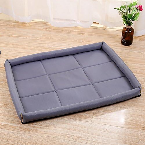 Visic Practical Pet Blanket Waterproof Cushion Rectangular Open-air Pet Nest Square Large Dog Bed Cat Mat (Color : Grey, Size : 64 * 49cm)