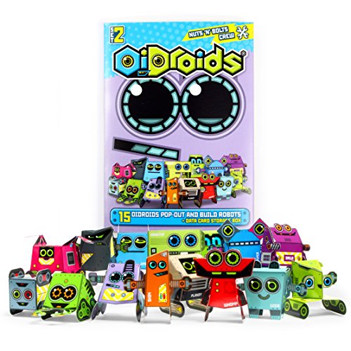 OiDroids Nuts 'n' Bolts Crew Set 2 - Pack of 15 Papercraft Robot Cards