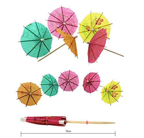 Fangfang 144 PCS Cocktail Parasol Drink Umbrellas For Party