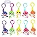 25 Pack Baby Cute Shark Keychains Toys for Boys Girls Kids Shark Theme Birthday Party Supplies Party Bag Pendant Gift Fillers