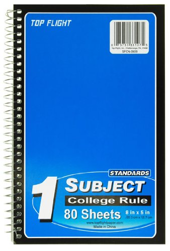 Top Flight 1-Subject Notebook - Image 2