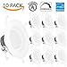 Sunco Lighting 24 PACK - 13Watt 5/6-inch ENERGY STAR UL-listed Dimmable LED Recessed Lighting Fixture Downlight Retrofit Kit (Baffle)- 4000K Ceiling Light - 830LM, CRI 90