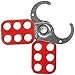 Master Lock 420 Lockout Tagout Hasp with Vinyl-Coated Handle, Red