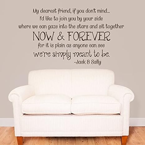 Brauch Vinyl Freund Wandtattoo Freund Worter Jack Sally