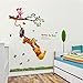 GoBuyMall Peel and Stick Wall Decals Stickers for Children & Kids & Baby & Nursery Wall Art Room Decor (Tree Clouds and Winnie The Pooh)