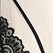 NOMENI Women Lace Floral Bralette Bralet Bra Bustier Crop Top Cami Unpadded Tank (XL, Black)