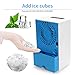 Lemebo Mini Portable Air Conditioner Fan, Small Desktop Fan 3 Degree Changeable Angle Adjustable Compact Super Quiet Personal Table Fan Mini Evaporative Air Circulator Cooler Humidifier(White)