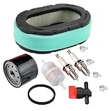Buckbock 32 083 09-S Air Filter with Oil Fuel Filter for Kohler 32 083 09 32 883 09-S1 KT610 KT620 KT715 KT725 KT730 KT735 KT740 KT745 19HP-26HP Engine MTD Lawn Mower