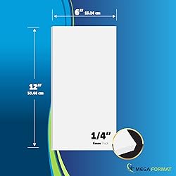 Mega Format Expanded PVC Plastic Sheets - 6" X