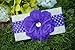 Ema Jane - Peony Flower Hair Clips with Crochet Headbands (12 + 12, 24 Set)