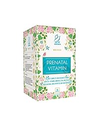 Actif - Vitamina Prenatal Orgánica con 25 vitaminas orgánicas, 100% natural, DHA, EPA, Omega 3 y...