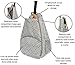 LISH Advantage Tennis Racket Backpack - Women's Geometric Diamond Print Tennis Racquet Holder Bag (Grey)