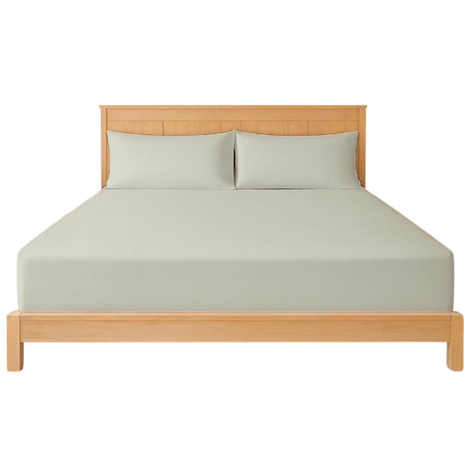 Fitted Sheet 25cm with Extra Deep Pockets - OEKO-TEX Certified Bed Sheet Super King Size 180X200CM | Hotel Quality & Wrinkle Resistant | Brushed Microfibre Fitted Sheets (Cream, Super King 25 CM) — image 1