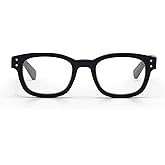 eyebobs - Biff | Premium Traditional and Blue Light Reading Glasses for Men and Women | Square Frame for Narrow Faces