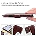 Belemay Compatible with iPhone X Wallet Case,Compatible with iPhone 10 Case, Genuine Leather Wallet Case, Flip Folio Book Cover, Card Holder Slots, Kickstand, Magnetic Clousure, Cash Pockets, Brown
