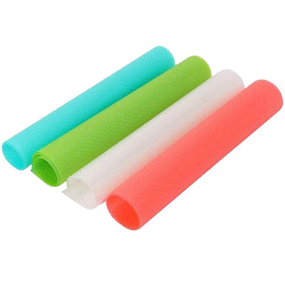 BETOY Refrigerator Mat 8 Pcs Refrigerator Pad Non Slip Fridge Mat Kitchen Cabinet Liners Antibacterial Antifouling Mildew Moisture,Mutifunctional(Transparent)