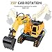 RACPNEL Remote Control Excavator Toys 1:26 RC Excavator, 2.4GHz Fully Functional Construction Vehicles Toys Truck with Rechargeable Battery, Birthday Gift for Boys and Girls, Kids (1:26)