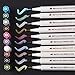 Metallic Marker Pen, Set of 10 Assorted Colour Brush Tip Markers, for Gift Card Making, DIY Photo Album