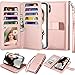 Njjex Wallet Case for iPhone Xs Max, for iPhone Xs MAX Case, PU Leather [9 Card Slots] ID Credit Folio Flip [Detachable][Kickstand] Magnetic Phone Cover & Lanyard for iPhone Xs Max 6.5