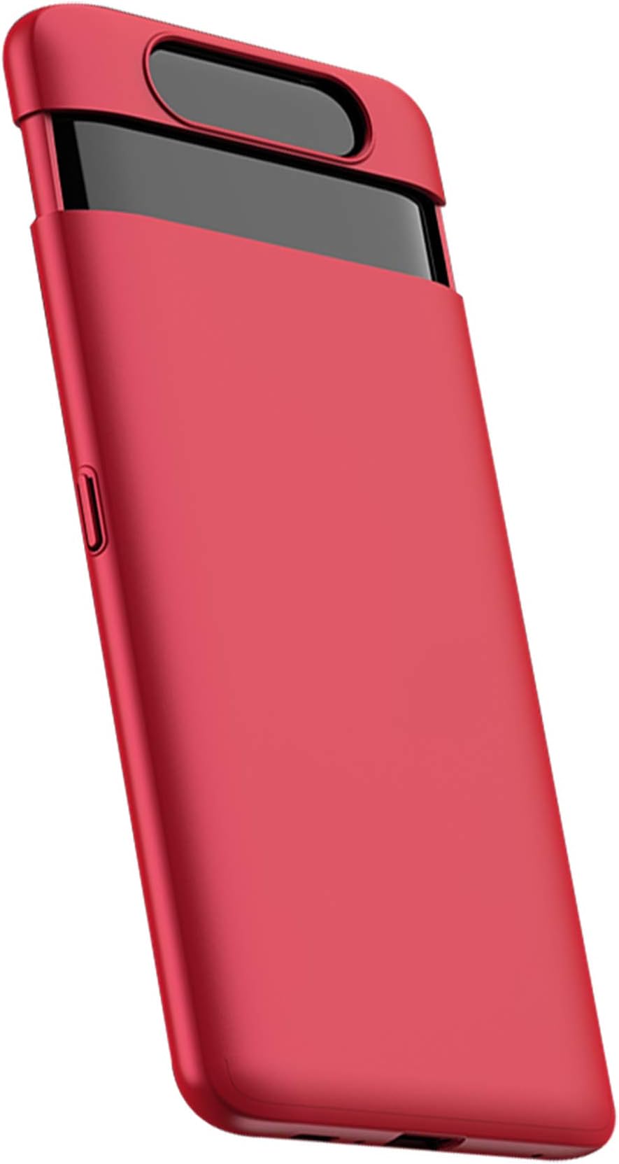 Yuanhuiheng Samsung Galaxy A80 Protective case, Ultra-Thin PC Mobile Phone case 3 in 1 Body Protection, with Tempered Glass Anti-Shock Anti-Fall Phone case Compatible Samsung Galaxy A80(Red)
