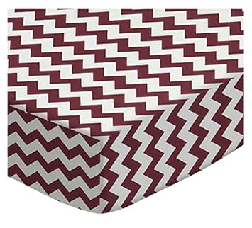 burgundy crib sheet