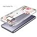 Galaxy S8 Plus Case, S8+ Case, JAHOLAN Girl Floral Clear TPU Soft Bumper Slim Flexible Silicone Cover Phone Case for Samsung Galaxy S8 Plus (S8+) - Rose Flower