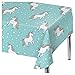Spritz Aqua Unicorn Party Table Cover - 54