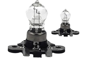 CARALL 2 PCS Car Halogen Bulb, Headlight Bulbs, Beam Low/High Beam Fog Light Replacement (PH19W 12V19W Double PIN)