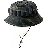 ZAPT Boonie Hat Military Camo Cap Hunter Sniper Ghillie Bucket Hats Adjustable Jungle Bush Hat
