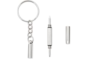 DS. DISTINCTIVE STYLE Precision Screwdriver Eyeglass Mini Screwdriver Glasses Repair Kit with Keyring