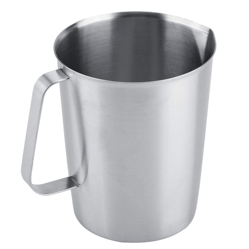 Belissy Milk Jug, 2000ml Milk Frothing Jug Stainless Steel Measuring Cup Mug Milk Frothing Pitcher Jug for Making Latte Coffee Art