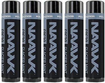 NAAWK Lip Balm Glacier Mint Menthol 5 Pack | SPF 30 Lip Protection Balm