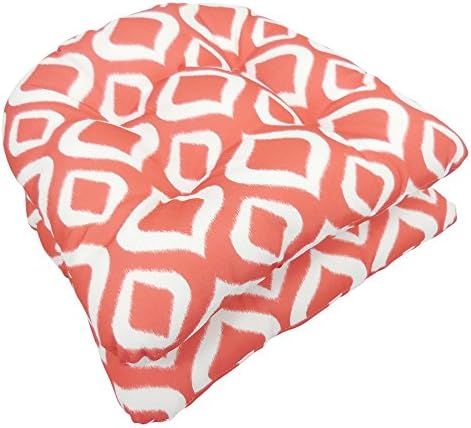 Arlee Home Essentials Javana Indoor/Outdoor Printed Chair Pad - Set of 2