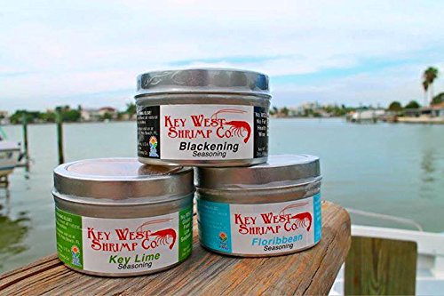 Key West Shrimp Co. Combo Seafood Seasonings, All 3, Key Lime, Blackening, Florribean by Key West Shrimp Co