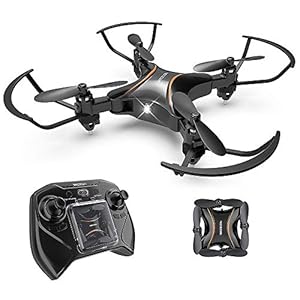 Drocon Foldable Mini RC Drone for Kids, Portable Pocket Quadcopter with Altitude Hold Mode, 3D Flips, Headless Mode and One-Key Take-Off/Landing, Easy to Fly for Beginners and Makes a Great Gift