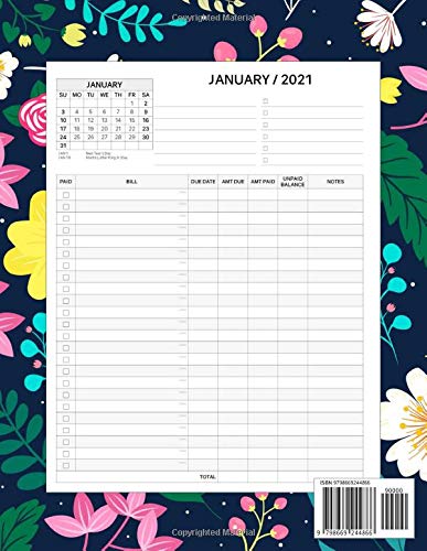 Ten Year Bill Planner: Help you track all your monthly bills throughout 10 years