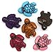 JGFinds Turtle Charm Spacer Beads, 100 Pack, Acrylic Mixed Color, 18x15mm (~3/4) with 1.8mm Hole, DIY Jewelry Making Supplies