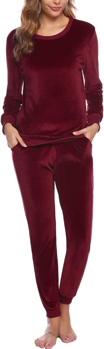 Velour Long-Sleeve Pajamas - Ruby in Women's Jersey Knit Blends | Pajamas for Women | PajamaGram