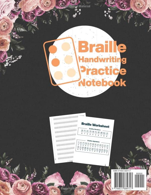 Braille Handwriting Practice Vintage Floral Pop A Cell Braille