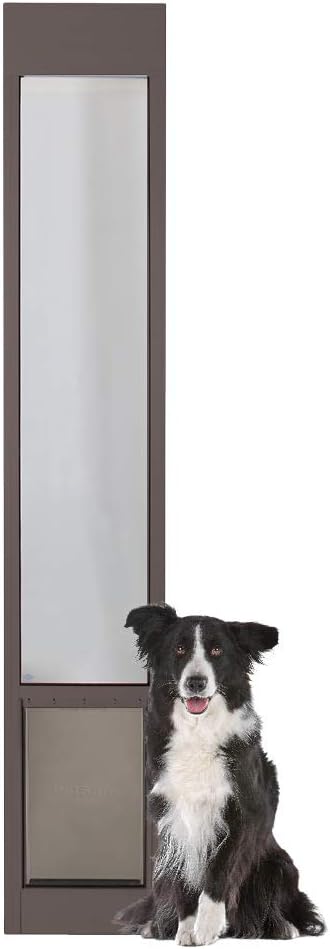 PetSafe Freedom Aluminum Patio Panel Sliding Glass Dog and Cat Door, Adjustable 76 13/16 in to 80 11/16 in - Large White Pet Door : Pet Doors : Pet Supplies
