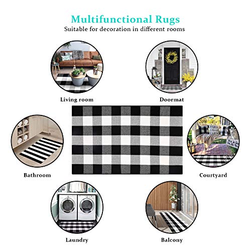 Buffalo Plaid Outdoor Rugs, Buffalo Plaid Check Rug 27.5'' x 43