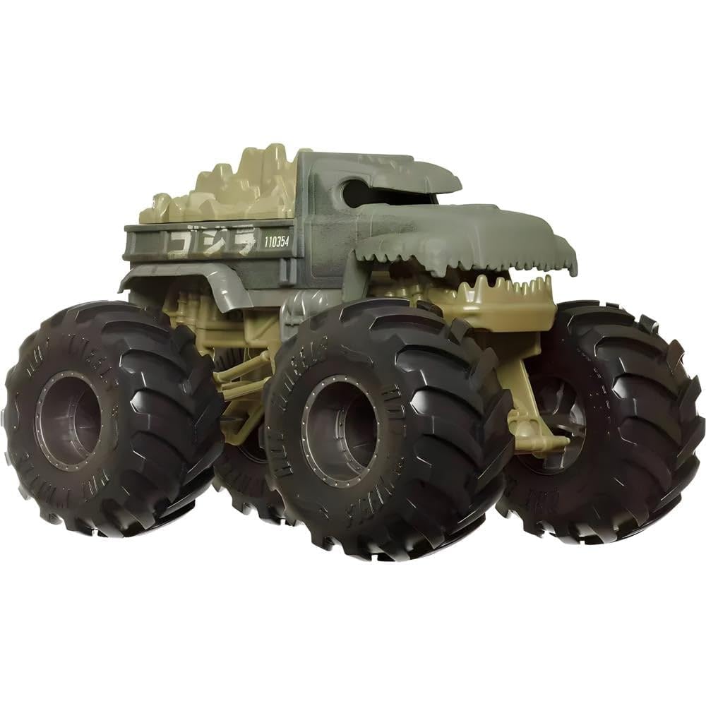 Hot Wheels Monster Trucks, Oversized Monster Truck, 1:24 Scale Die-Cast Toy Truck with Giant Wheels and Cool Designs, HKM50