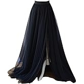 EllieHouse Adult Split Long Floor Prom Party Evening Tulle Skirt P61