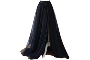 ELLIEWELY EllieHouse Adult Split Long Floor Prom Party Evening Tulle Skirt P61