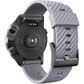WIIKAI Replacement Strap Bands,Compatible for suunto 7/9/9 baro/Spartan Sport/D5,Silicone Watch Band (Gray).