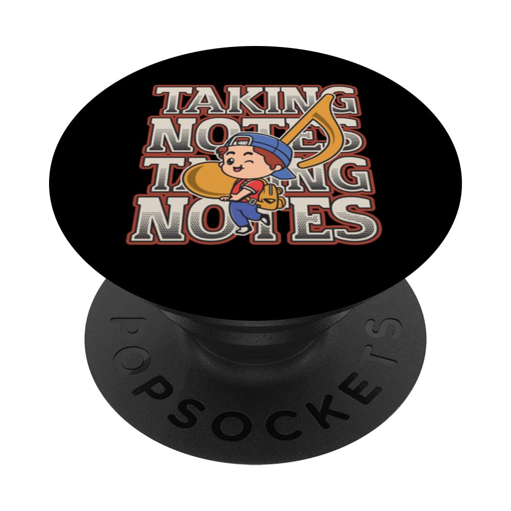 Taking Notes Music Puns Funny Music Teacher PopSockets Swappable PopGrip