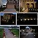 Solar Ground Lights - 8 LED Solar Garden Lights Outdoor Waterproof Sidewalk Disk Lights Solar Powered Landscape Lighting for Lawn Patio Pathway Yard Deck Walkway Flood Lights (8 Packs Warm White)